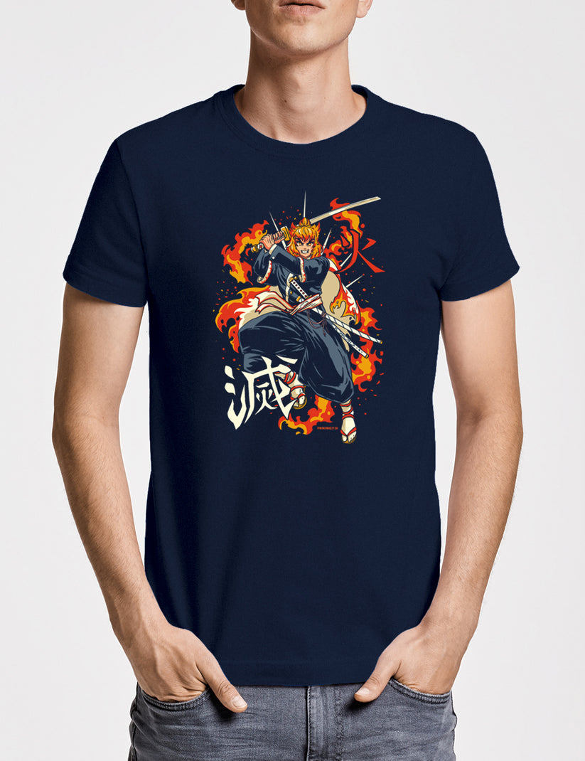 Flames Samurai - 313a (4xl and 5xl sizes)