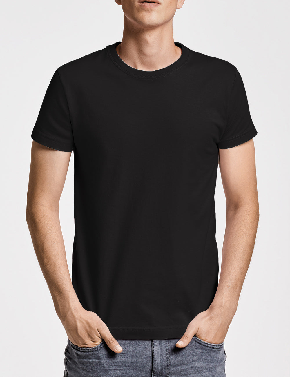 Camiseta manga corta Hombre (Negro)