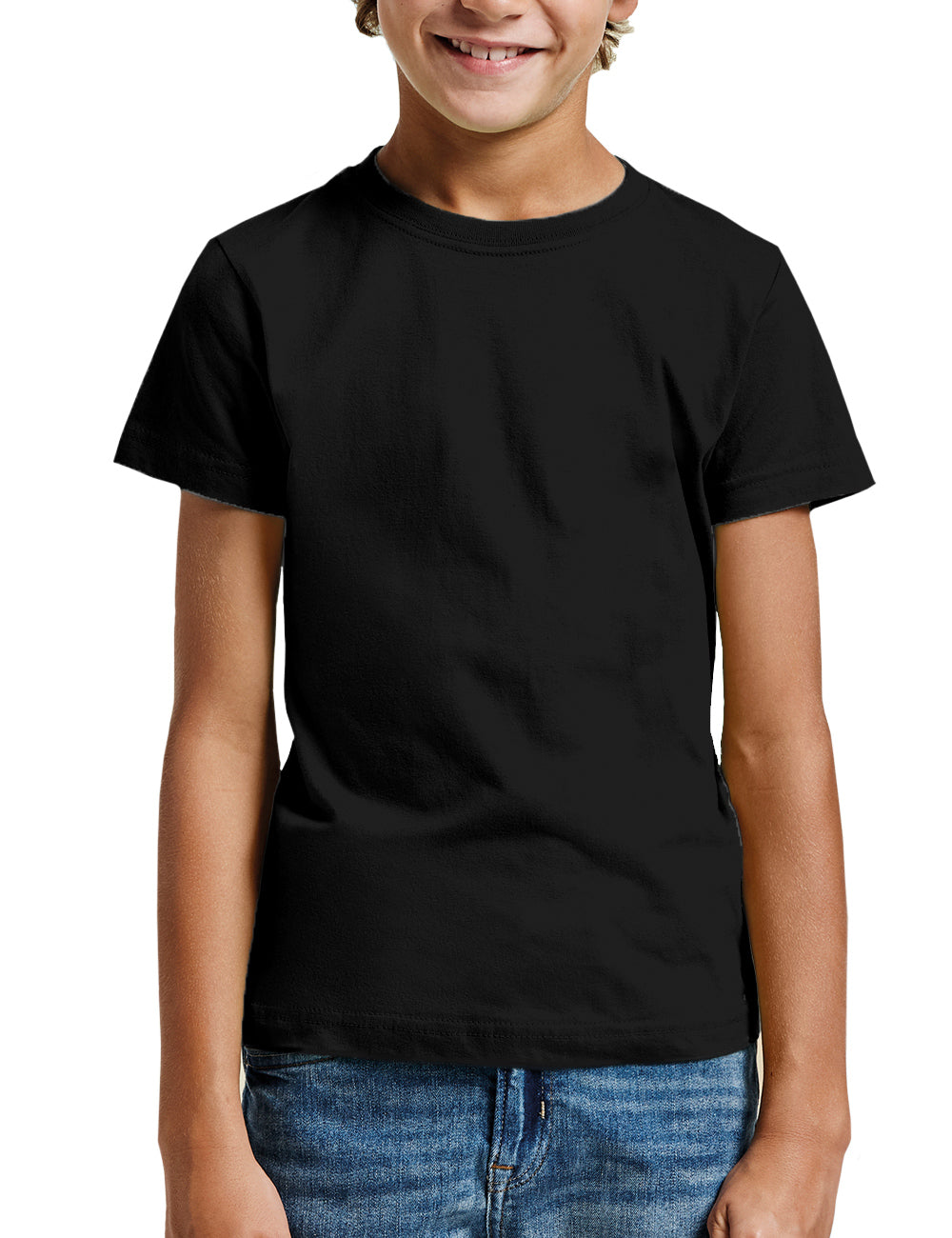 Camiseta manga corta Niño (Negro)