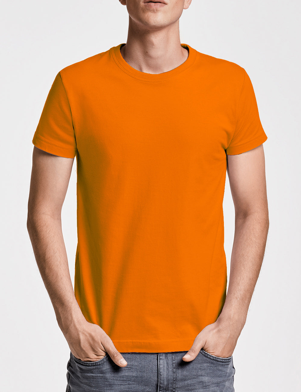 Camiseta manga corta Hombre (Naranja)