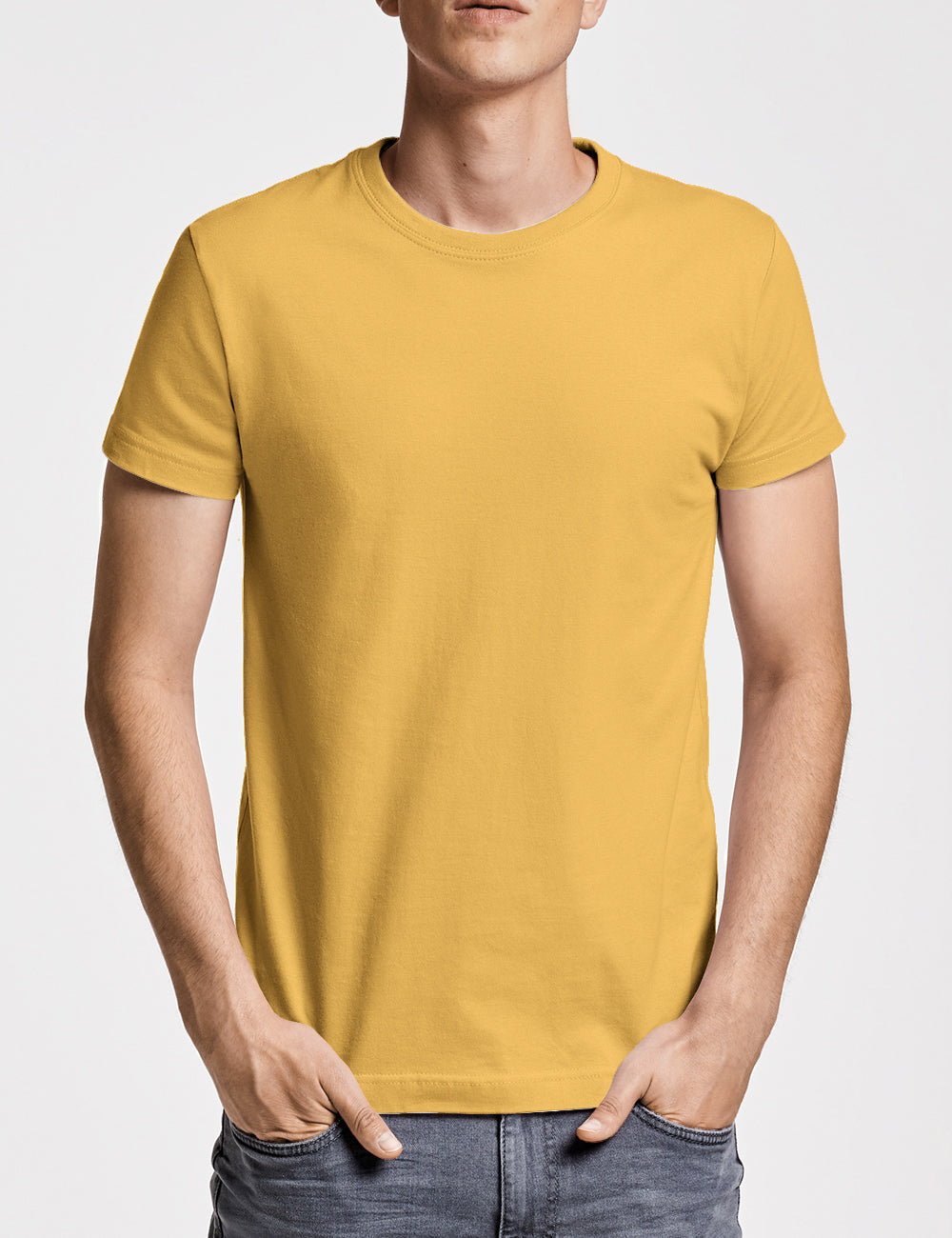 Camiseta manga corta Hombre (Ocre)