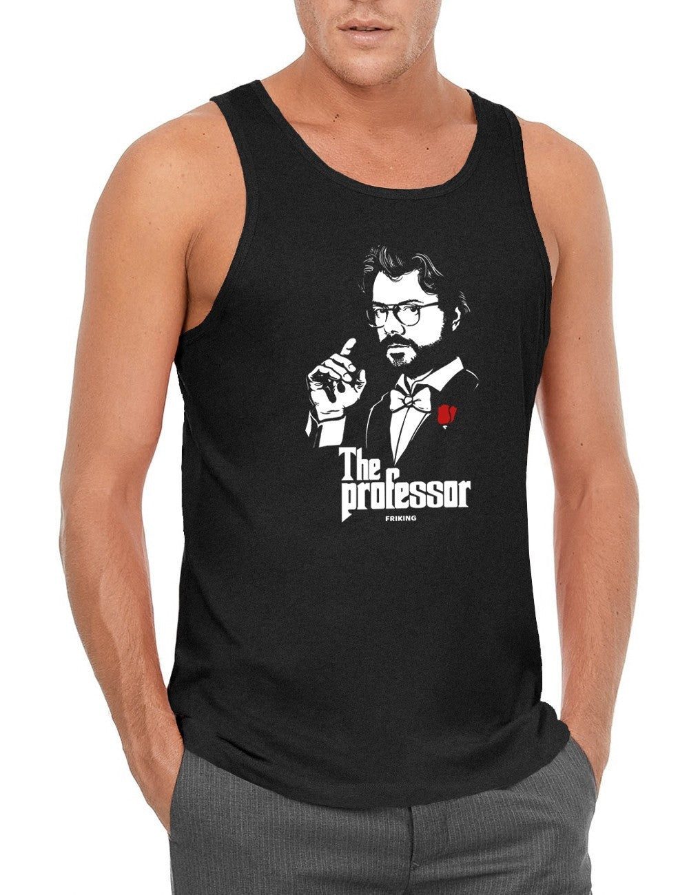 Camiseta de tirantes hombre divertida The professor